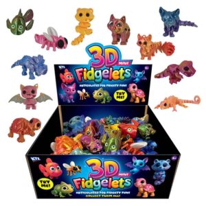3D Fidgelets in a display of 48