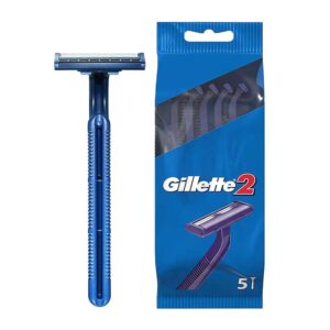 Gillette 2 Blade Disposable Razor 5 Pack x 6