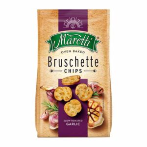 Maretti Bruschette Roasted Garlic 70g PM 99p - 0% vat in display of 14