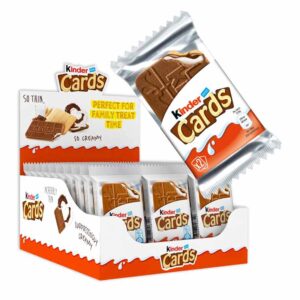 Kinder Cards 2 Pack 25.6g in a display of 30