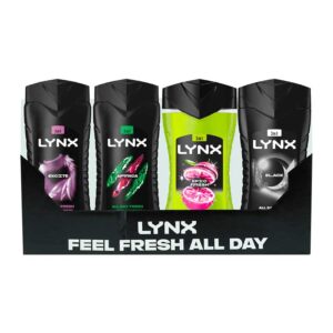 Lynx Body Wash Assorted 225ml in display of 24