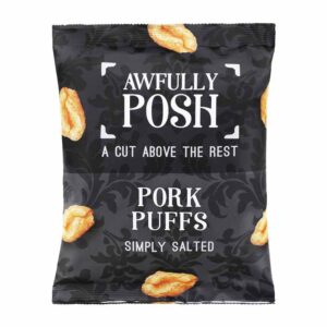 Awfully Posh Pork Puffs Simply Salted 30g 0% vat x 8
