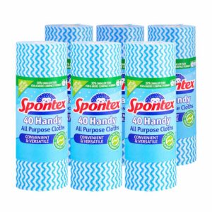 Spontex Handy All Purpose Cloths Roll of 40 x 6