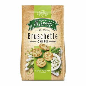 Maretti Bruschette Sour Cream Onion 70g 0% vat in display of 14