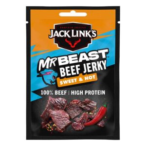 Jack Links Sweet & Hot Beef Jerky 25g - 0% vat Clip Strip x 12
