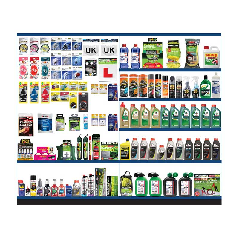 Car Care + Castrol & Comma Oils Summer & Foreign Travel - 2 Metre Bay