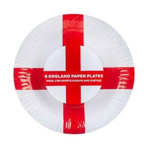 England St George Paper Plates 8 pack - 8"