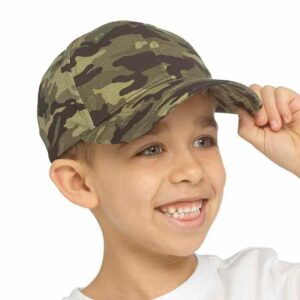 Kids Baseball Cap Camo Print 0% Vat