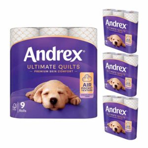 Andrex Ultimate Quilts 9 Rolls x 4