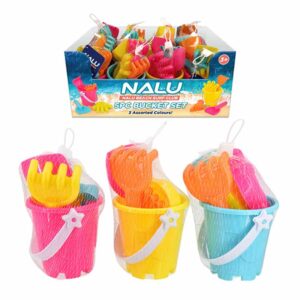 Castle Bucket 9cm Set 5 Piece in Display of 12