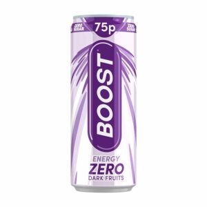 Boost Energy Dark Fruits Sugar Free 250ml Can PM 75p x 24