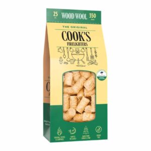 Cook's Firelighter Wood Wool 25's x 12 - 5% VAT at Retail