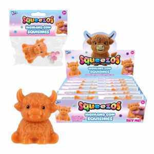 Highland Cow Squishies in Display of 12