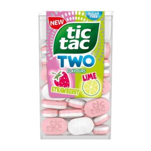Tic Tac Two T38 Strawberry & Lime Clip Strip of 24