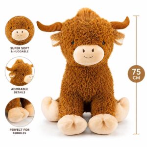 Highland Cow Plush 75cm