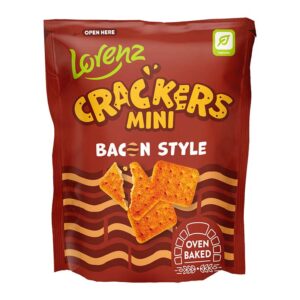 Lorenez Crackers Mini Bacon 100g 0% vat x 14