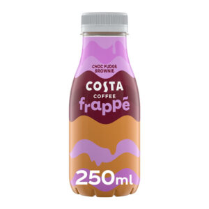 Costa Coffee Frappe Chocolate Fudge Brownie 250ml 0% vat x 12