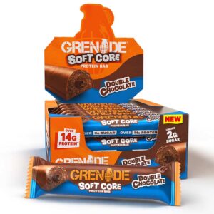 Grenade Soft Core Protein Double Chocolate Bars in Display of 12