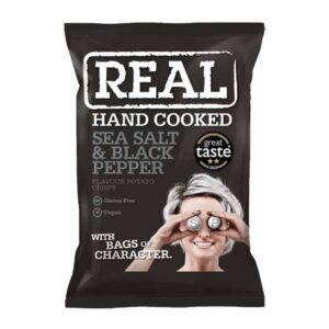 REAL Sea Salt & Black Pepper Crisps 35g x 24