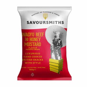Savoursmiths Wagyu Beef & Honey Mustard Crisps 150g x 12