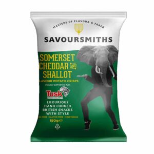 Savoursmiths Somerset Cheddar & Shallot Crisps 150g x 12