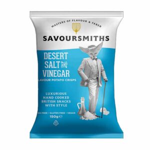 Savoursmiths Desert Salt and Vinegar Crisps 150g x 12