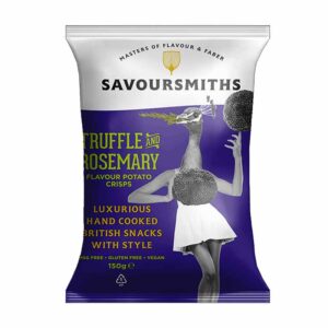 Savoursmiths Truffle & Rosemary Crisps 150g x 12