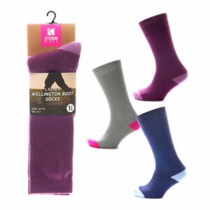 Ladies Wellington Boot Socks 4-8