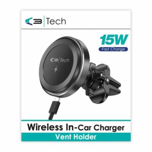 Vibe C3 Wireless In Car 15W Charger Vent Holder