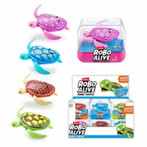 Zuru Robo Alive Turtles in display of 12