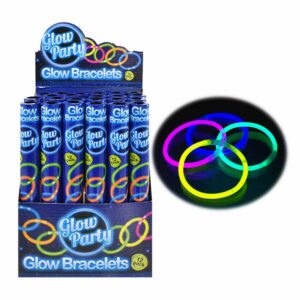 Glow Party Colour Glow Bracelets 12 Pieces in Display of 24