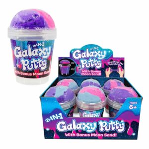 Galaxy Putty & Moon Sand In Display of 6