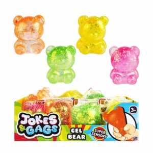 Squishy Glitter Bear in Display of 12