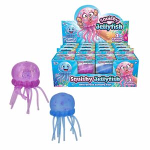 Squishy Marble Jellyfish 10cm in Display of 12