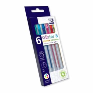 Scented Glitter Gel Pens 6 Pack
