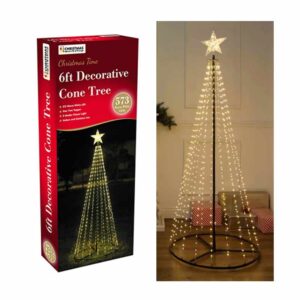 LED Outdoor Cone Tree Warm White 6ft