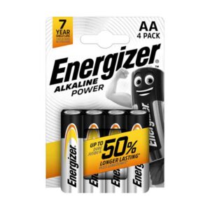 Energizer Alkaline Power AA 4 pack Batteries