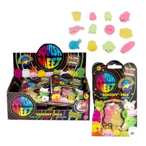 Squish Meez Glow in the Dark Squishy Pals in Display of 36