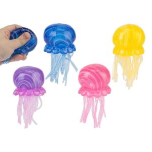 Squishy Marble Jellyfish 10cm x 6cm in Display of 12