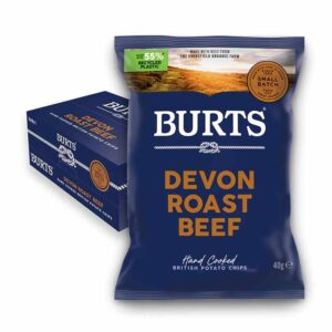 Burts Devon Roast Beef Chips 40g x 20