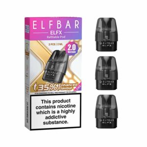 Elfbar ELFX Dual Mesh Refillable Pod 3 Pack - 0.8ohm