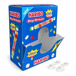 Haribo Mega Roulette Sour Hanging Shop Display