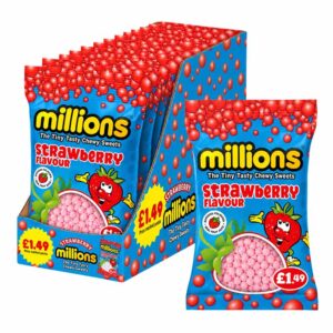 Millions Bag Strawberry PM &pound;1.49 110g in display of 12