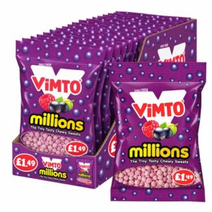 Millions Bag Vimto PM &pound;1.49 100g in display of 12