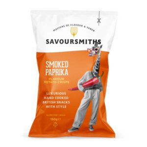 Savoursmiths Smoked Paprika Crisps 150g x 12