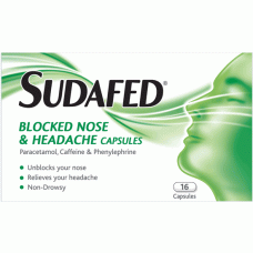 Sudafed Congestion & Headache Tablets 16s Health Care